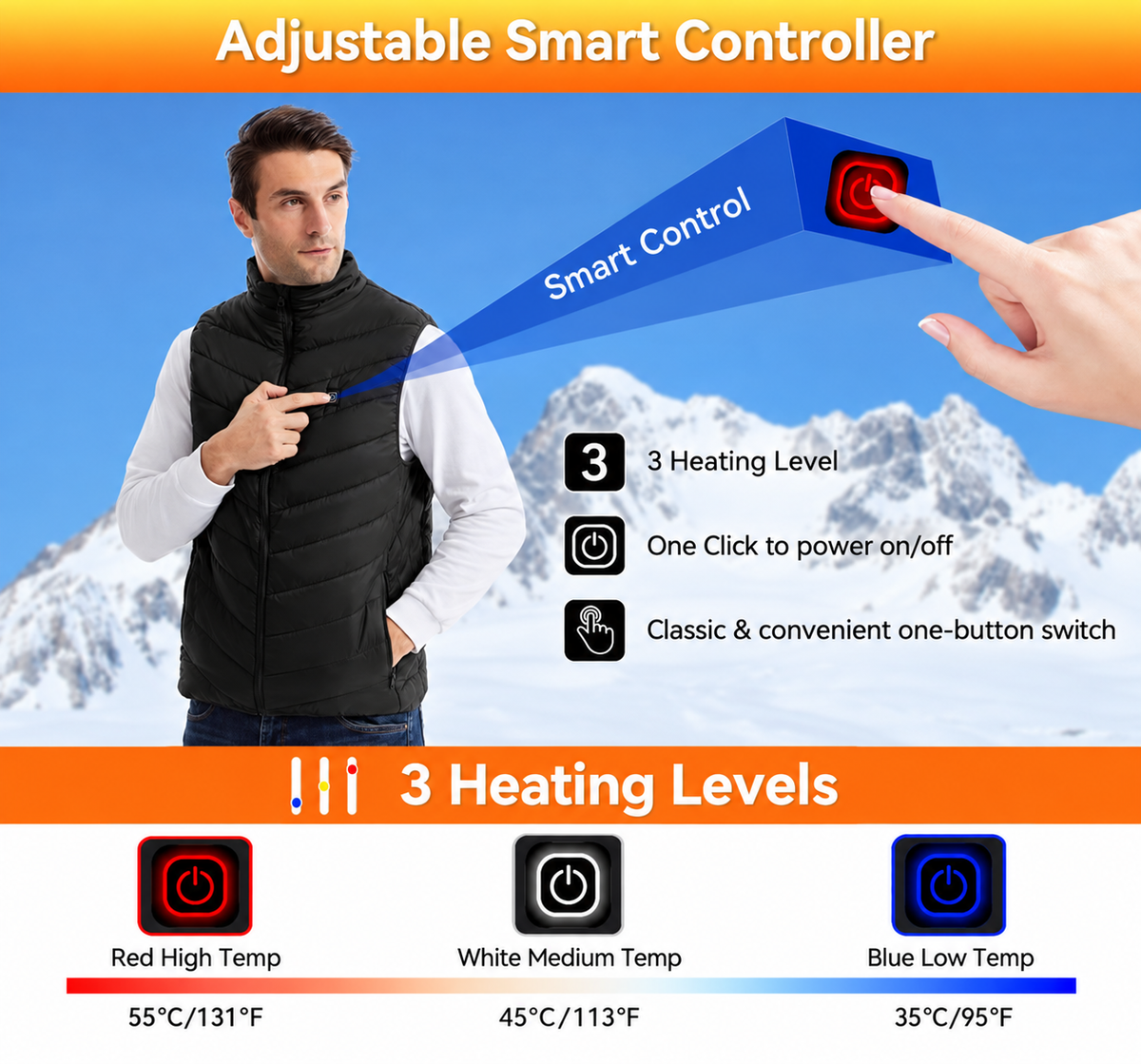 Heated Vest + Power Bank Bundle