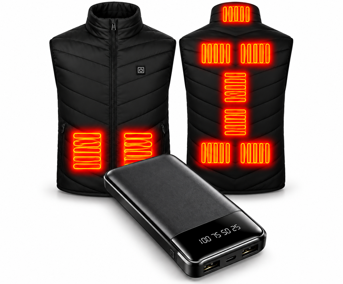 Heated Vest + Power Bank Bundle