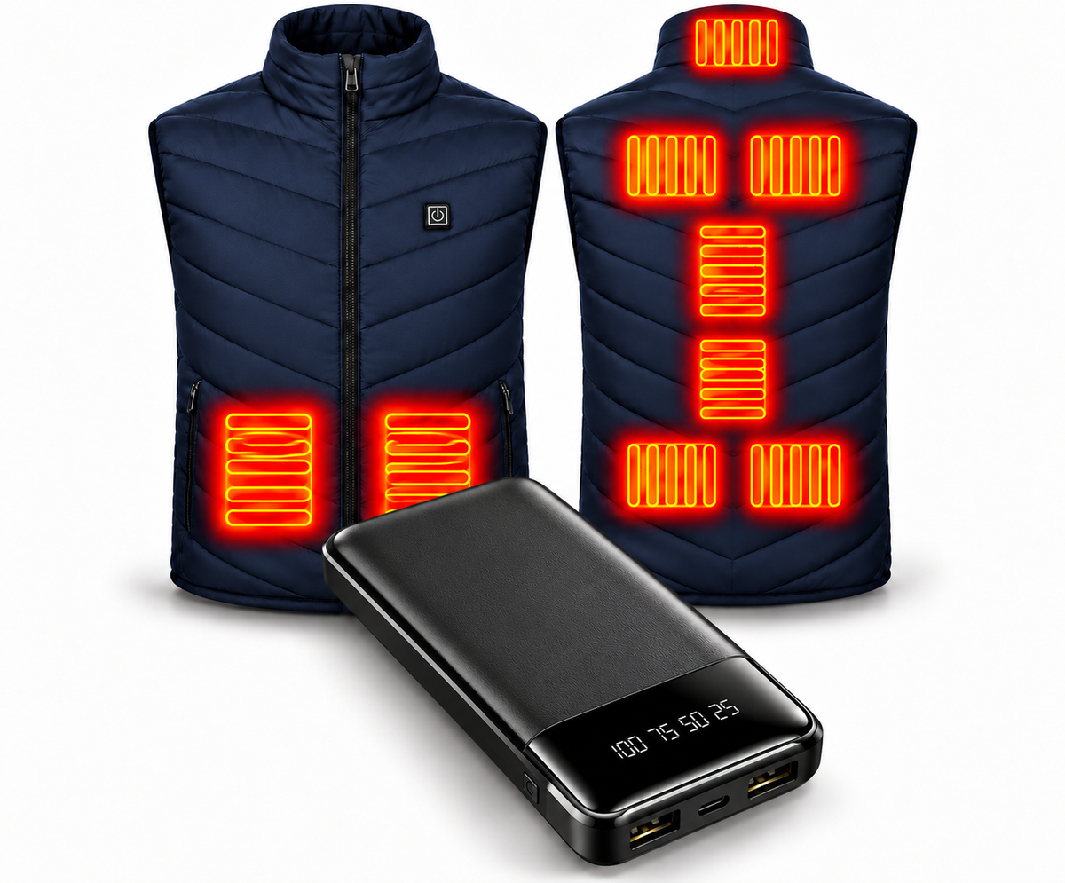 Heated Vest + Power Bank Bundle