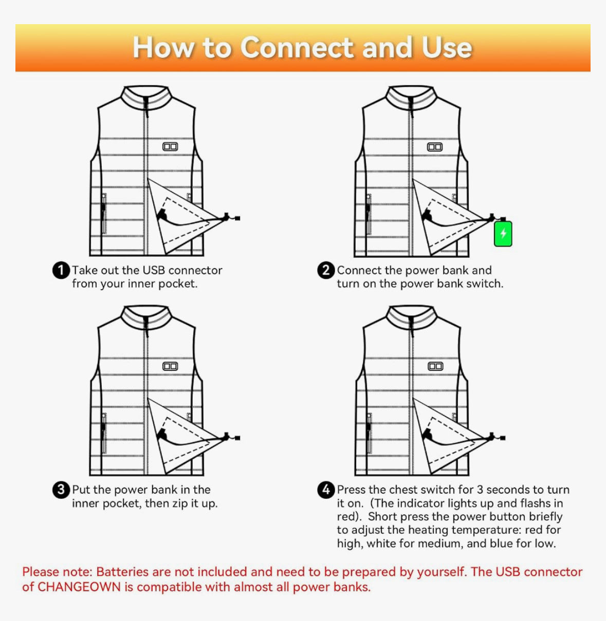 USB Heated Vest